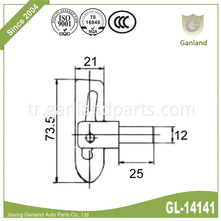 Steel Short Thread GL-14141 